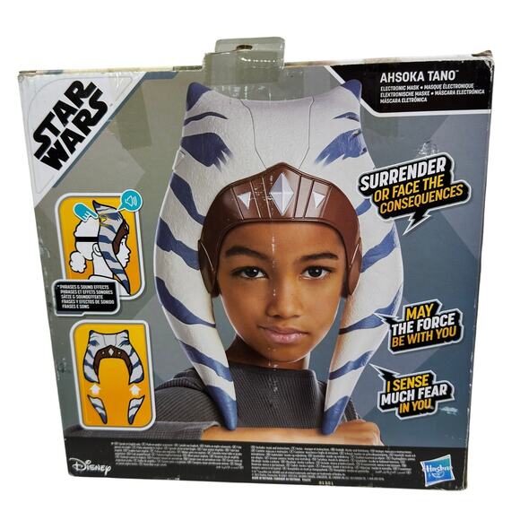 Star Wars Ahsoka Tano Electronic Mask, Star Wars Costume for Kids Ages 5 and Up - Picture 5 of 13